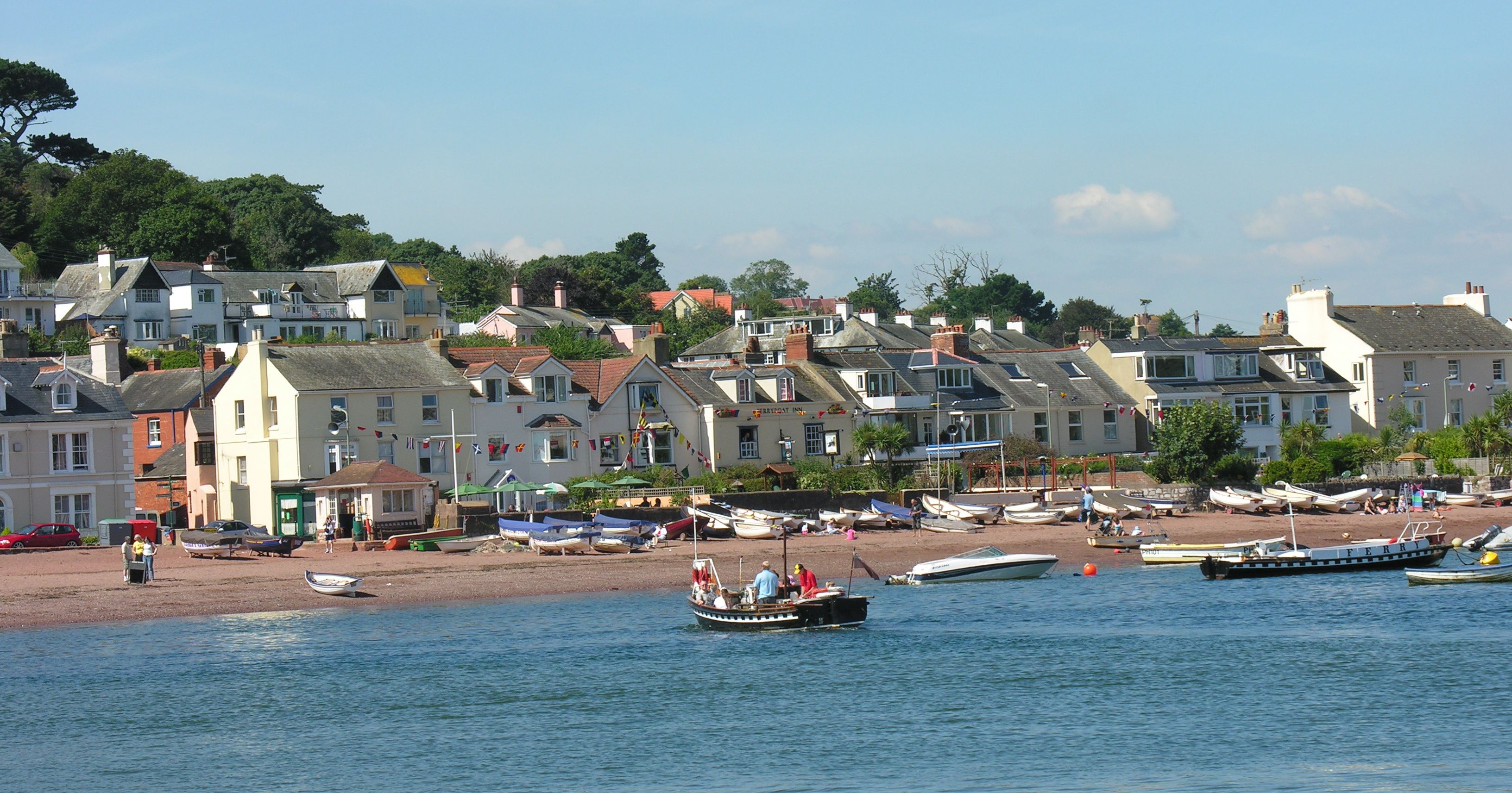 River Teign and beach