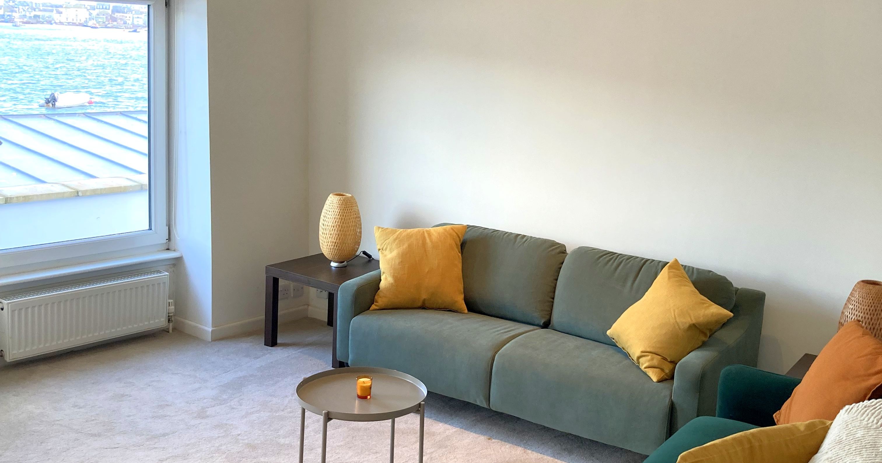 view from sofas