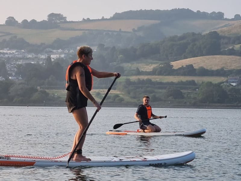 Paddle boarding on Teign Estuary