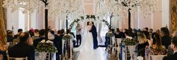 Wedding ceremony with trees