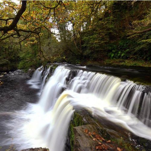 Waterfall on a river