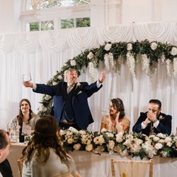 Father of the bride speech in reception room