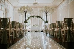 Room set up for wedding ceremony