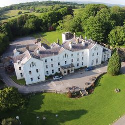 Aerial view of Court Colman Manor