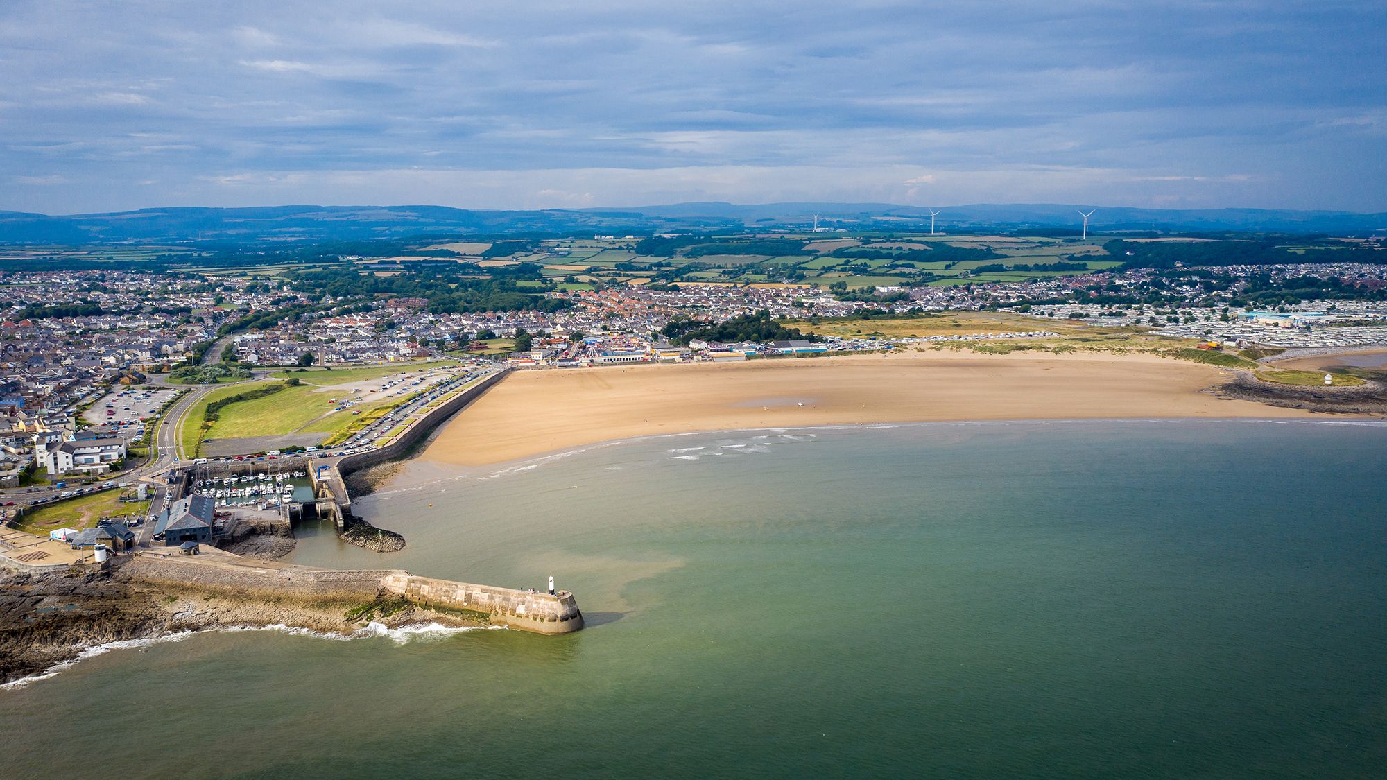 Aerial view of Porthcawl