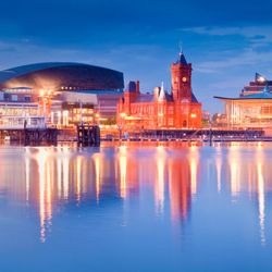 Cardiff bay and city centre