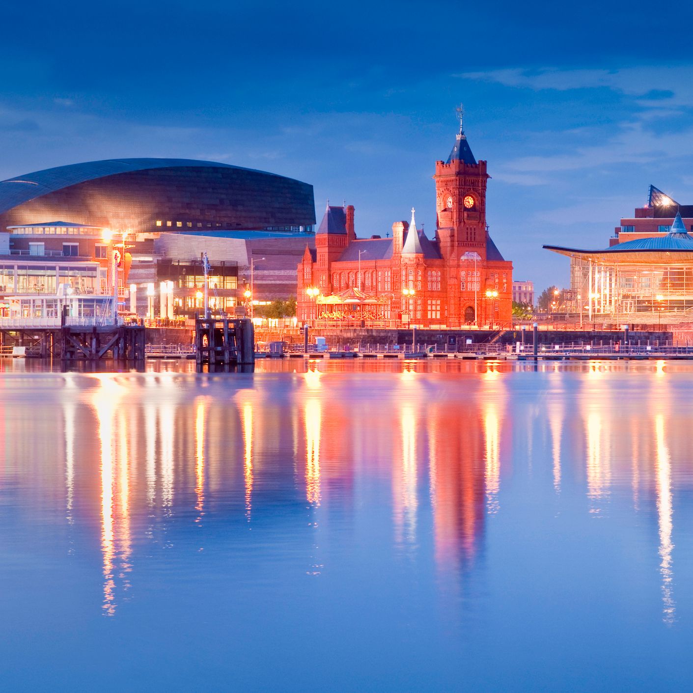 Cardiff bay and city centre