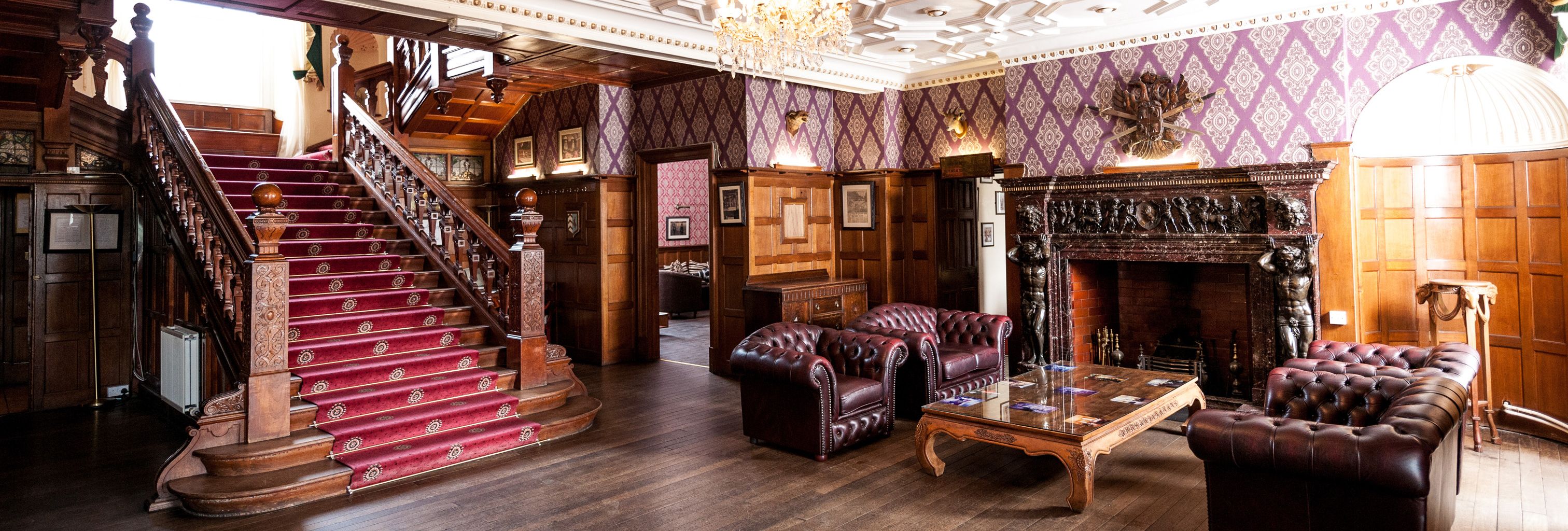 Lounge area with main staircase