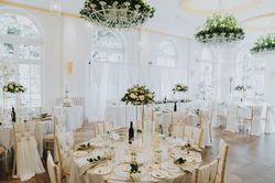 Wedding reception set up