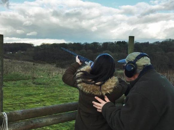 Clay pigeon shooting