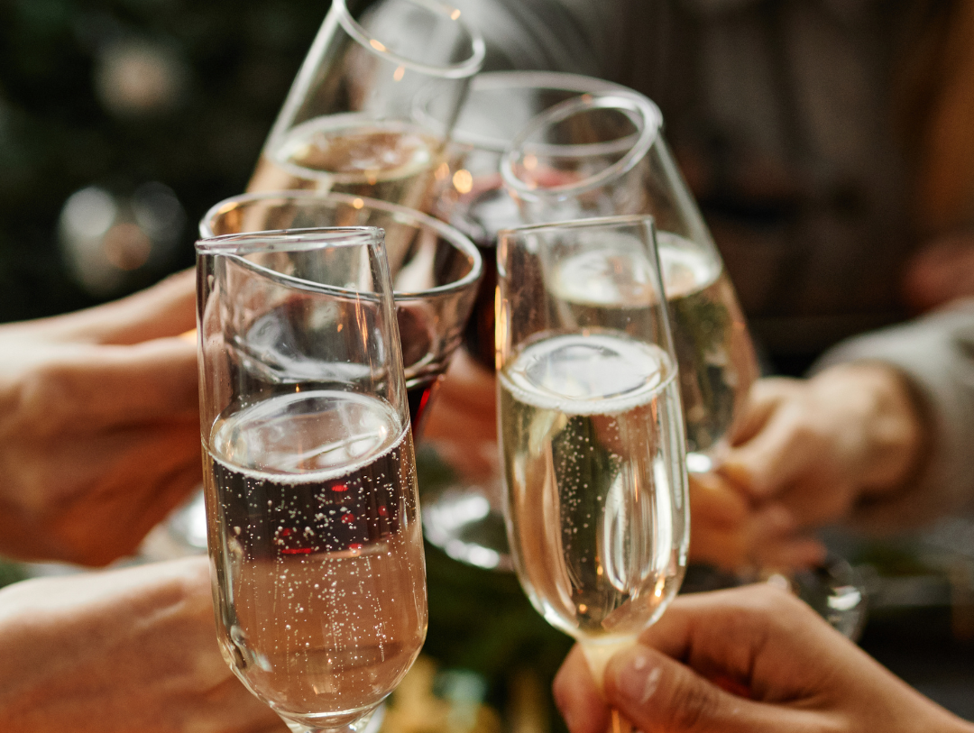 Cheers with prosecco