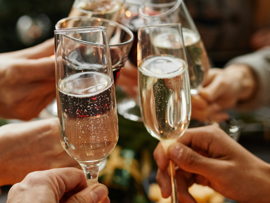 Cheers with prosecco