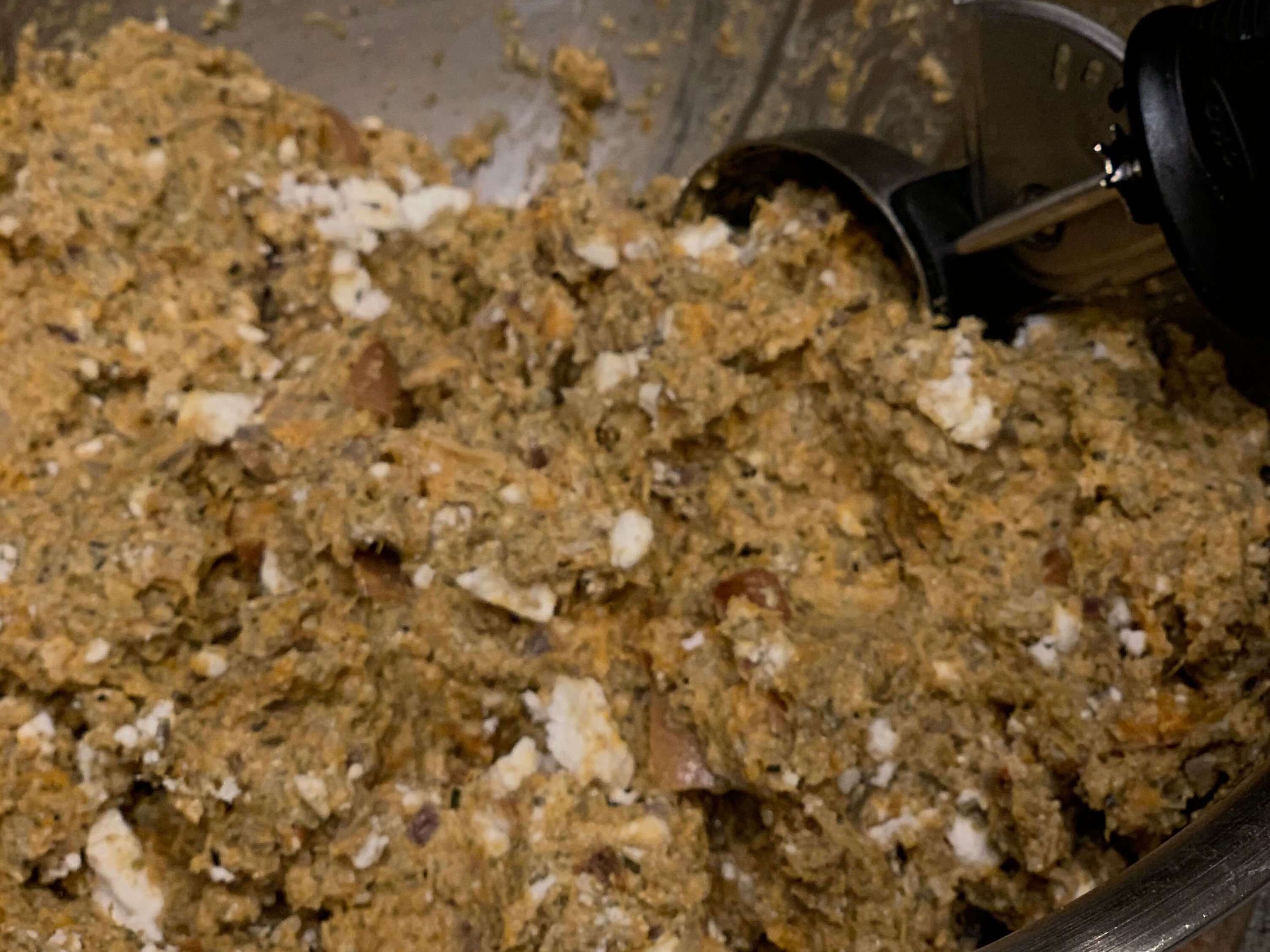 veggie sausage mixture