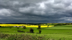 Stormy skies over the Windrush valley