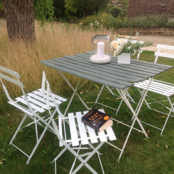 Culls Cottage reading in the garden