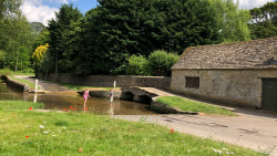 Children playing in the ford