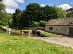 Children playing in the ford