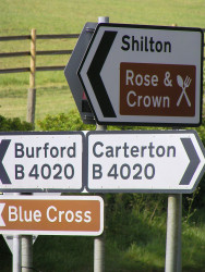 Road signs to Shilton