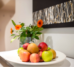 Apples and flowers