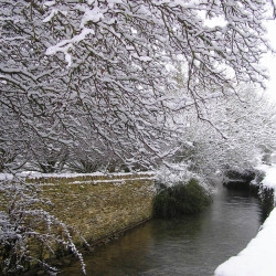 Southrop in the snow