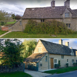 Culls Cottage then and now
