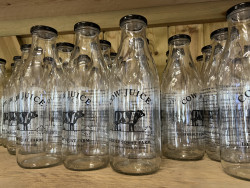 Cow juice bottle