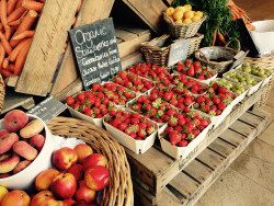 Strawberries Daylesford farm shop