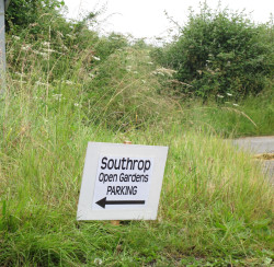 Southrop Village Open Gardens sign