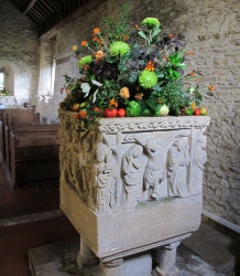 Shilton church font