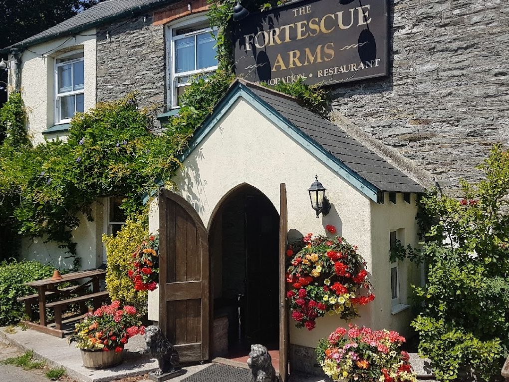 The entrance to