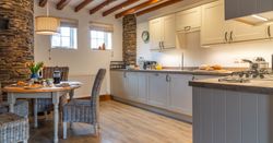 Mangers kitchen with exposed beams