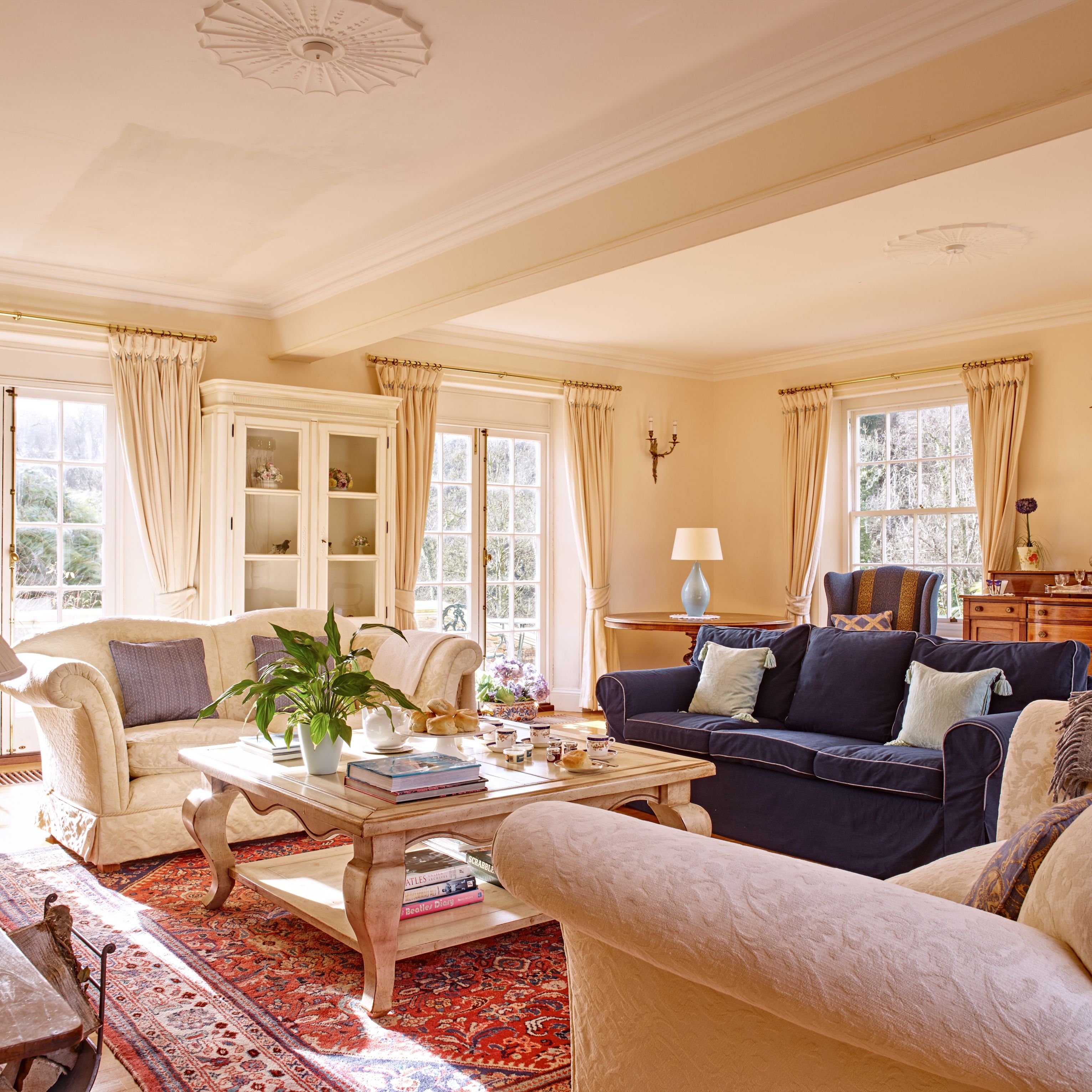 Room view of elegant drawing room