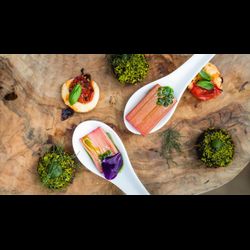 Food Drink Devon Canapes on board