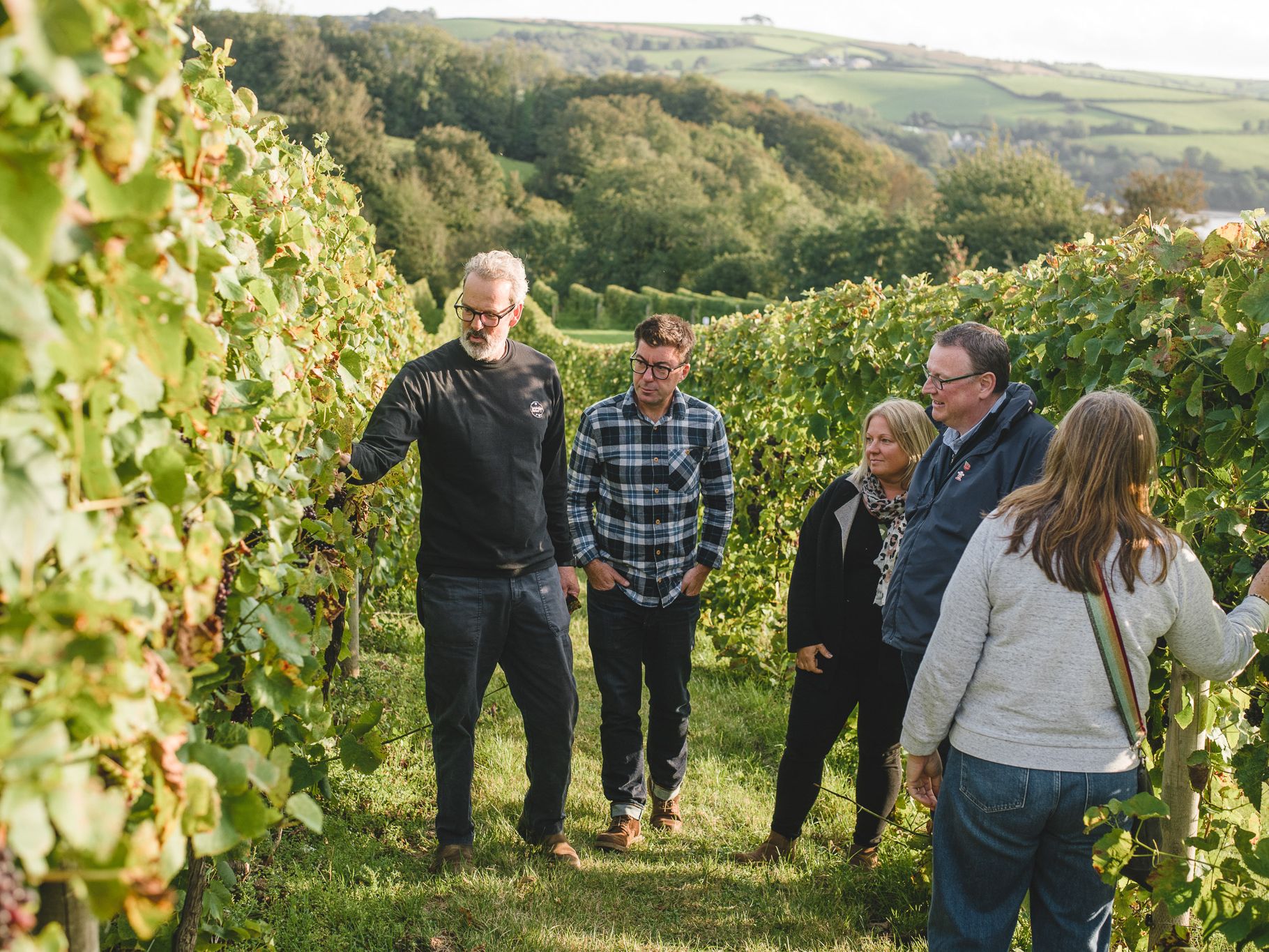 Duncan Schwab, Sandridge Barton conducting a tour-2