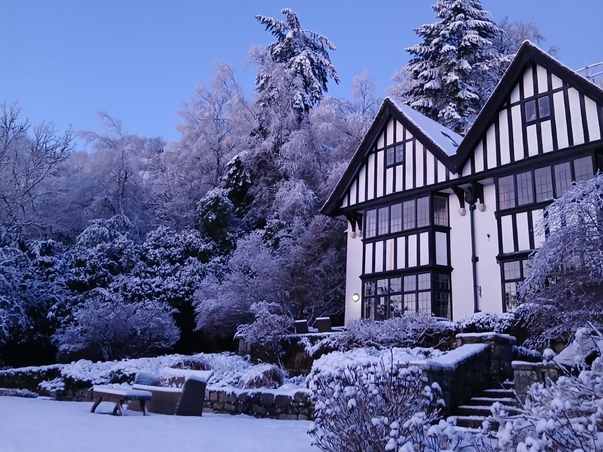 Gidleigh Park Snowy view