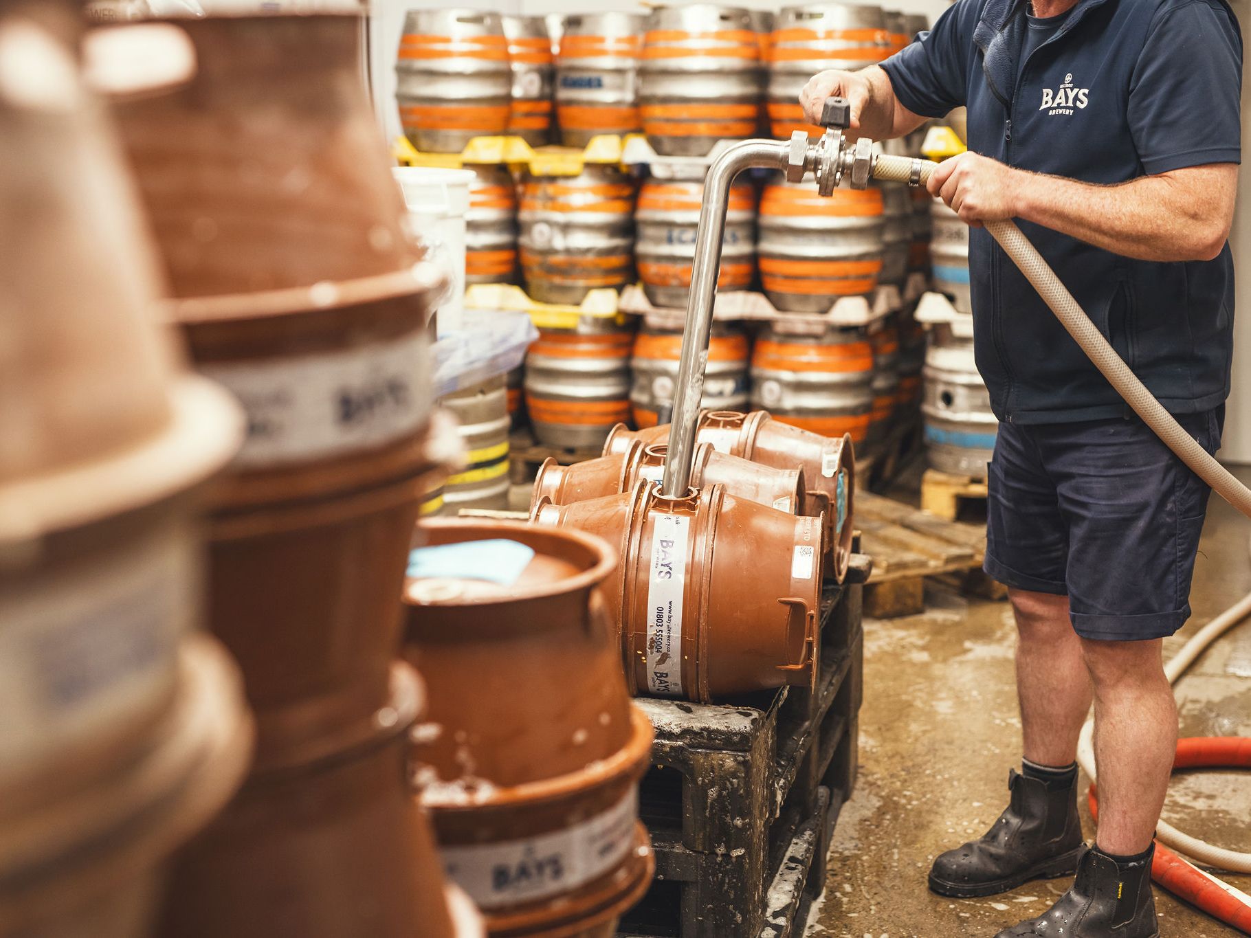 Bays Brewery barrels