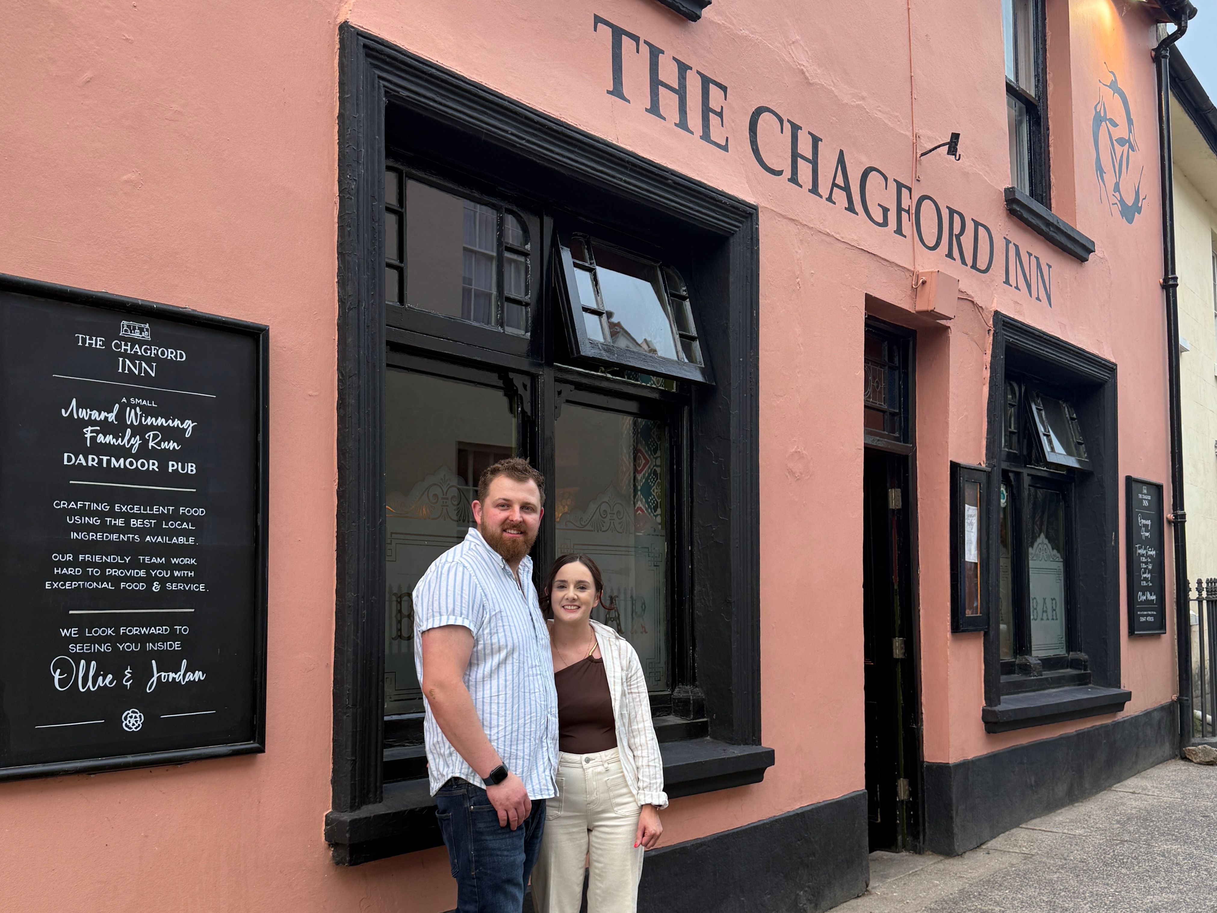 The Chagford Inn Ollie and Jordan