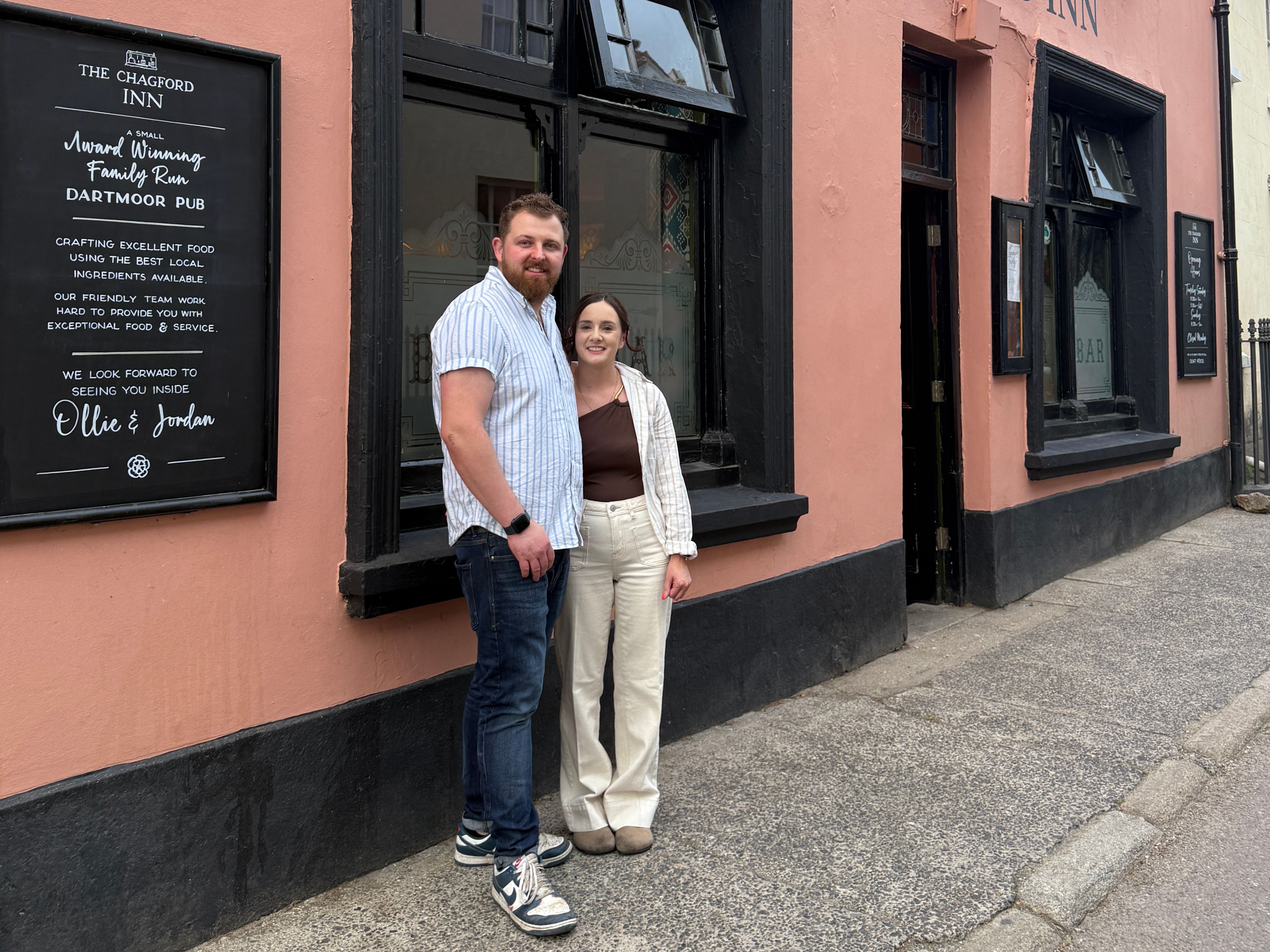The Chagford Inn Ollie and Jordan