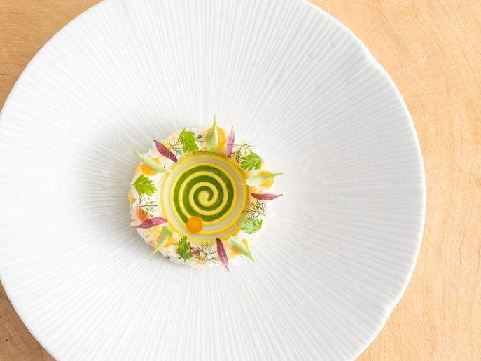 Boringdon Hall - Àclèaf - Crab dish