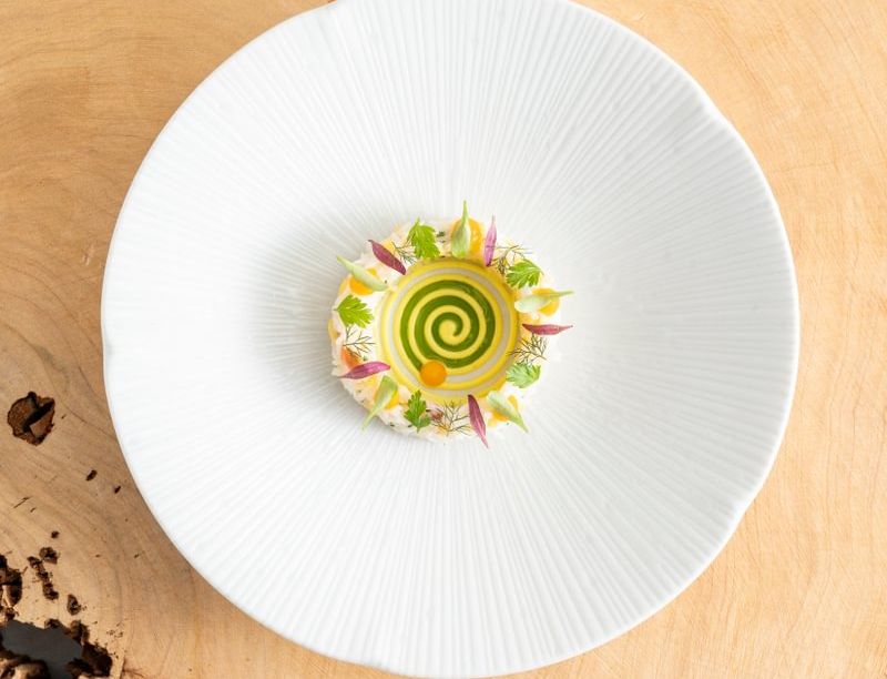 Boringdon Hall - Àclèaf - Crab dish