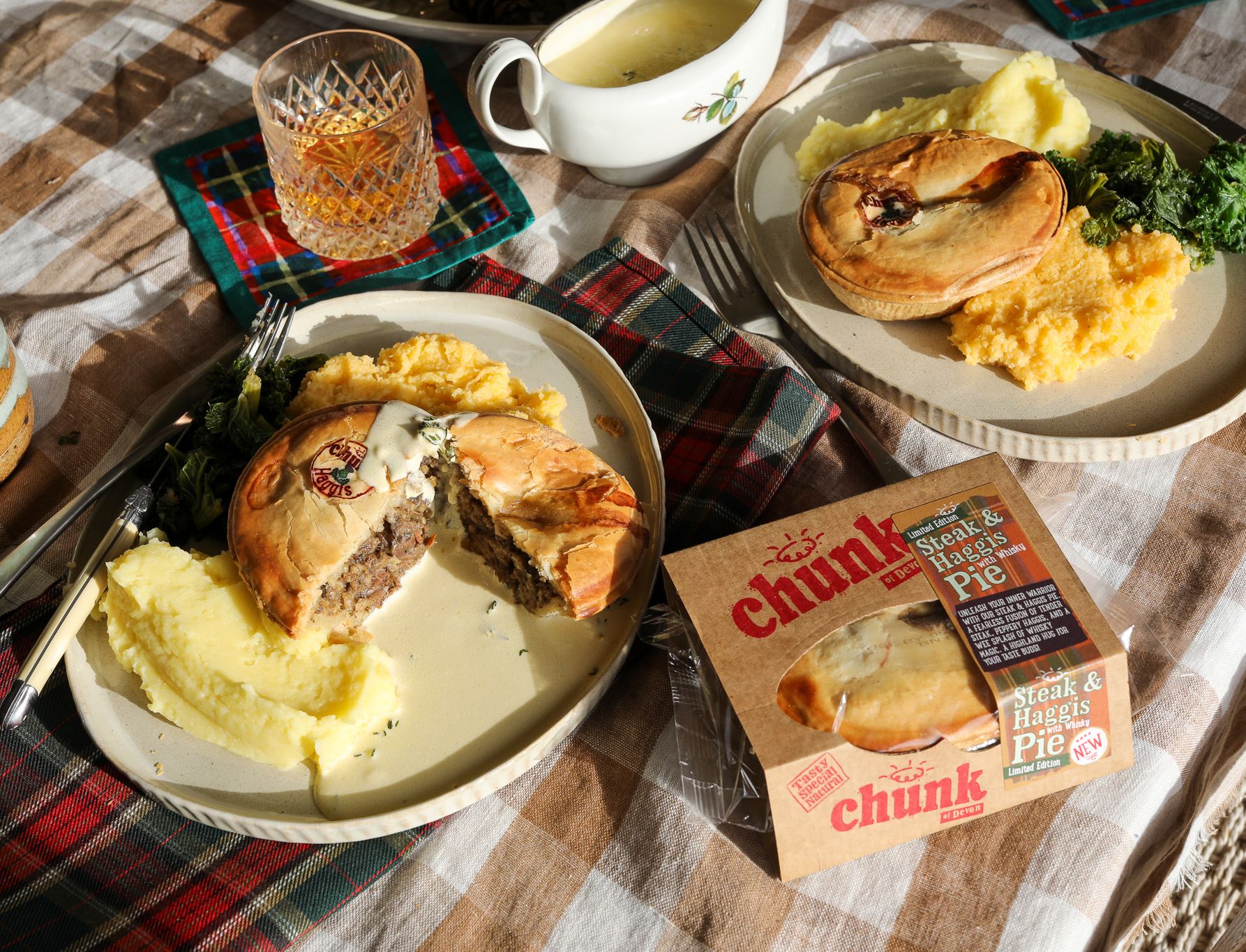 Haggis Pie with whisky sauce from Chunk of Devon