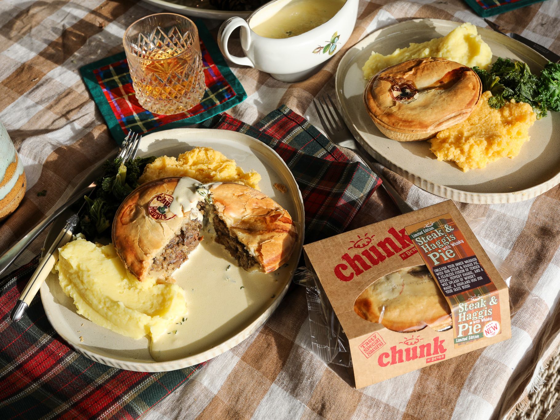 Haggis Pie with whisky sauce from Chunk of Devon