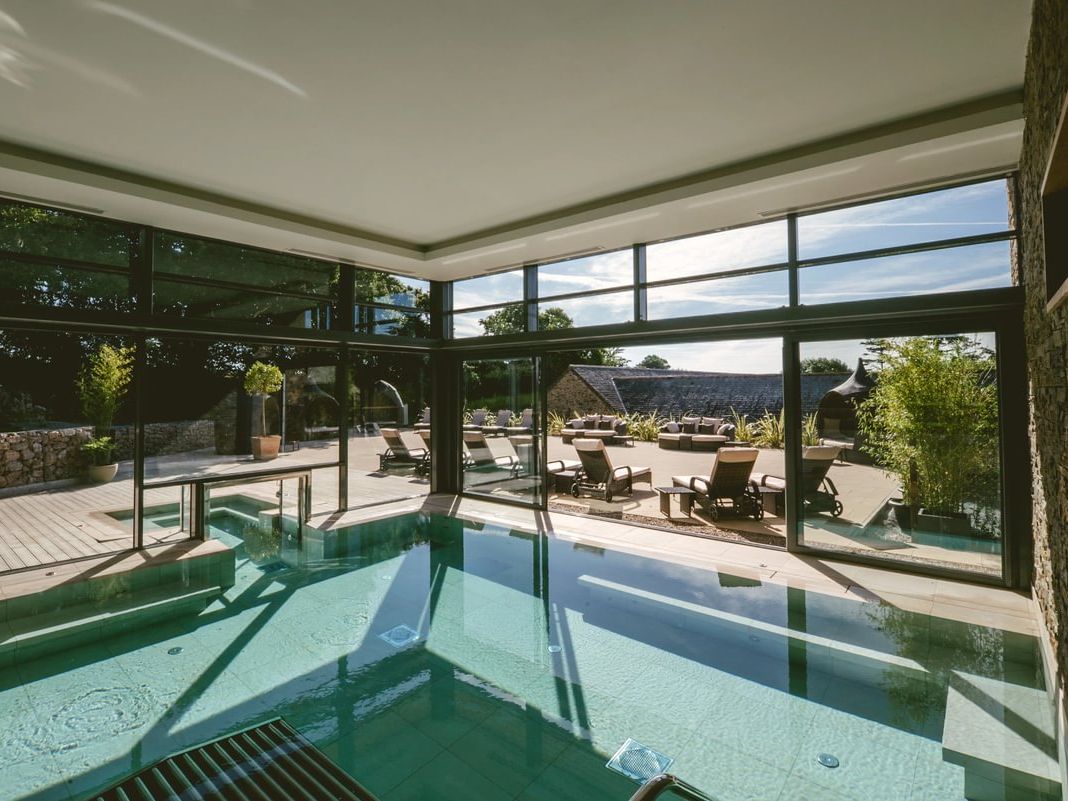 Gaia Spa, Boringdon - indoor pool swim-through