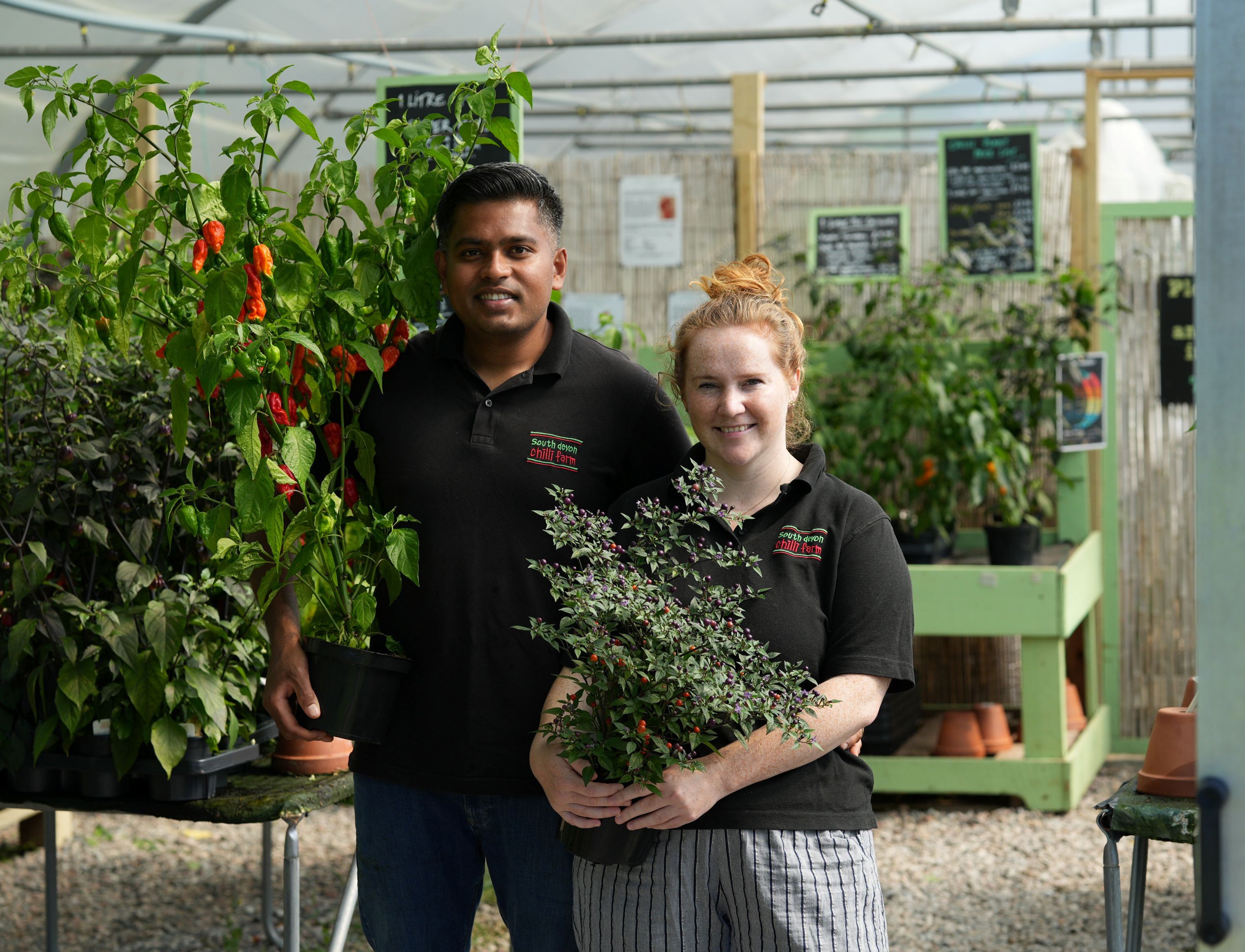 South Devon Chilli Farm Jenny and Amrit