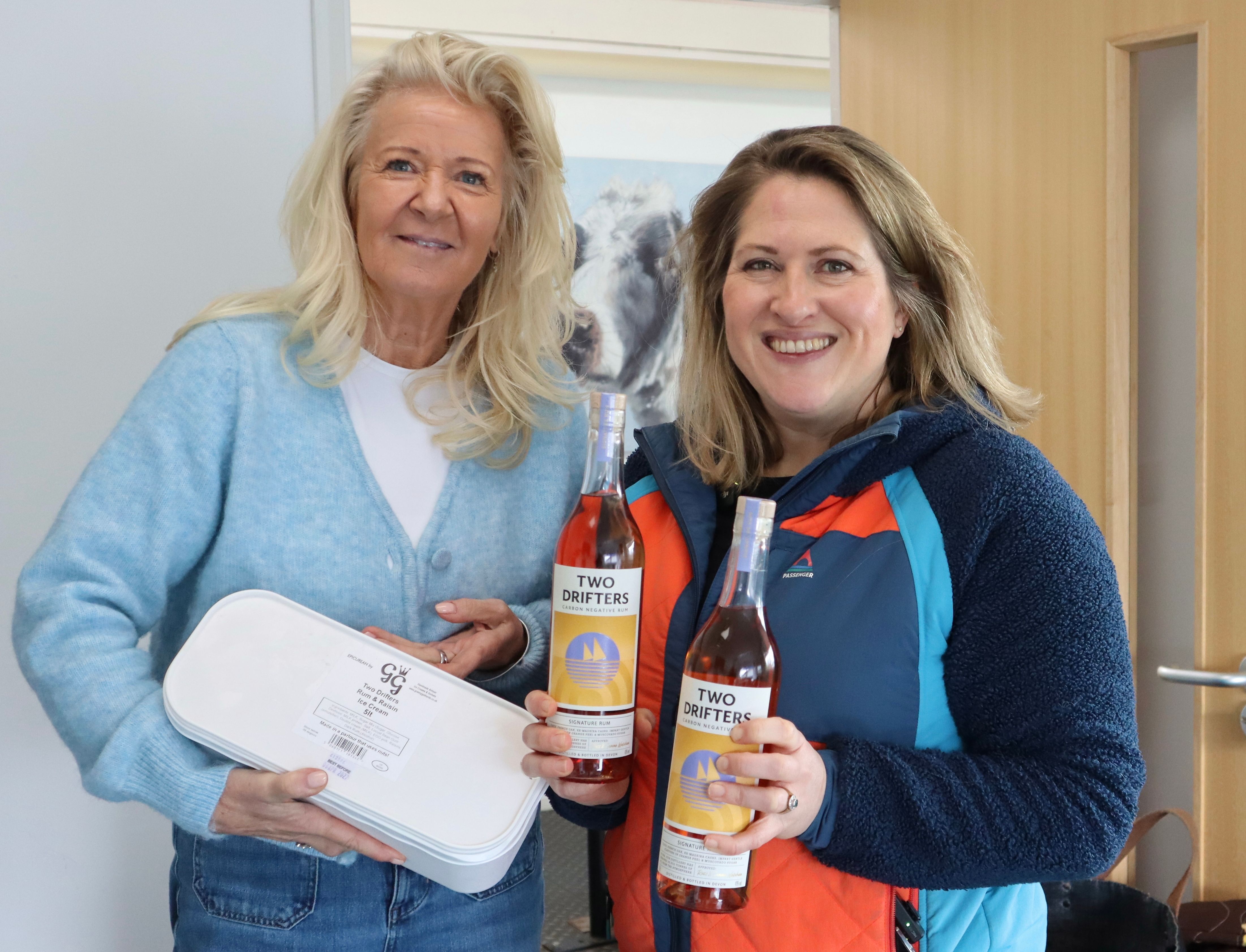 Granny Gothards ice cream and Two Drifters rum