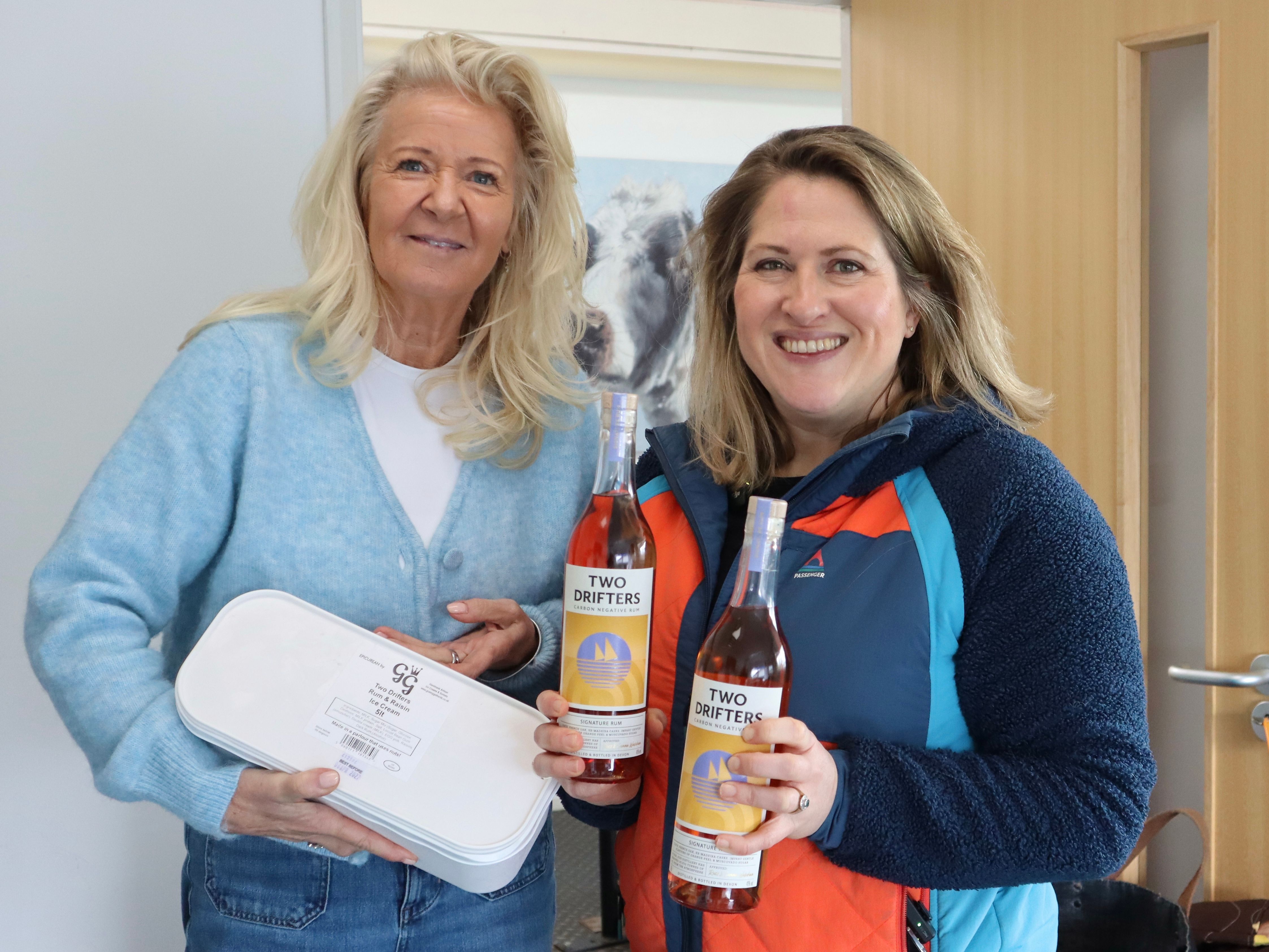 Granny Gothards ice cream and Two Drifters rum