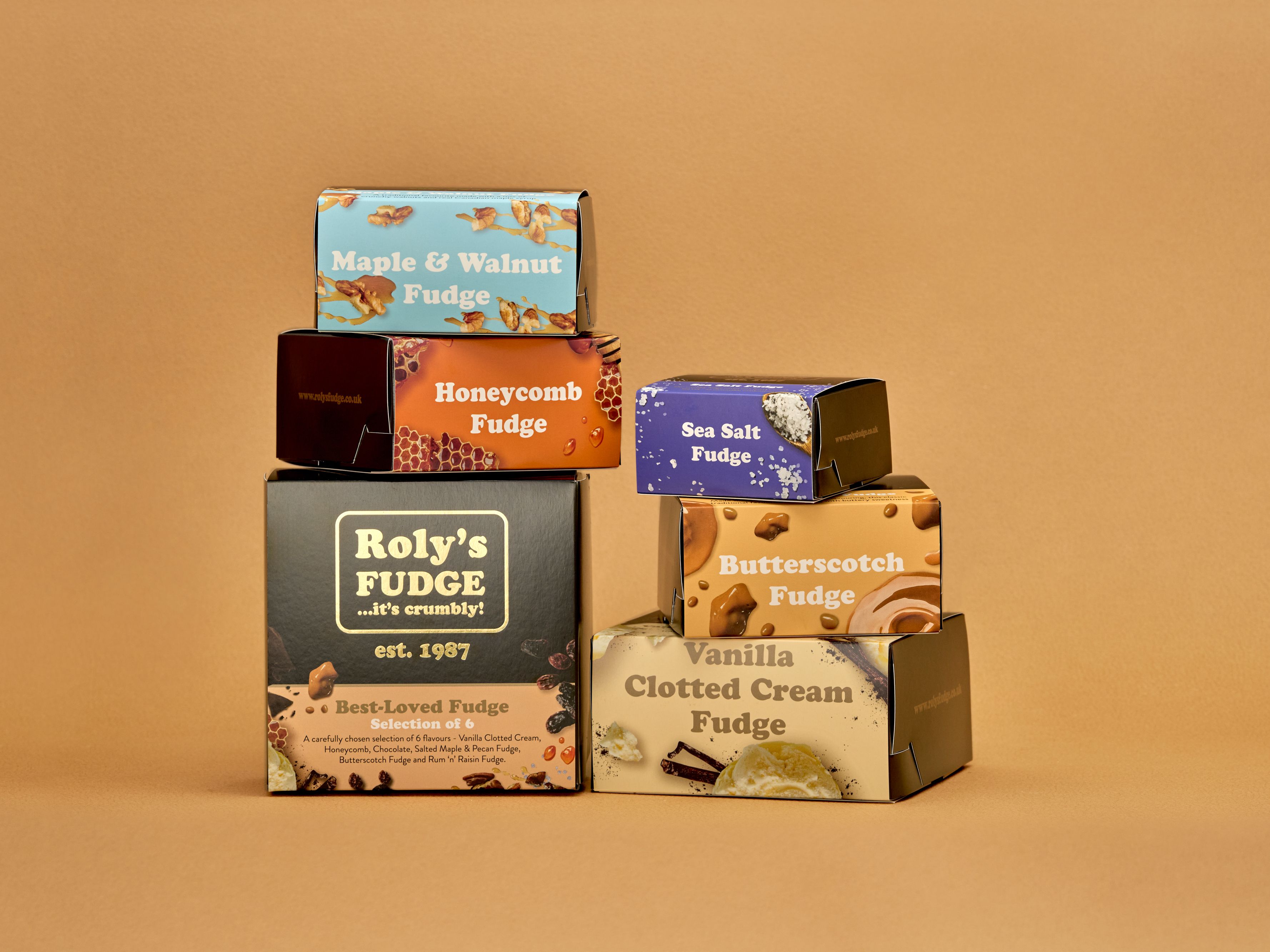 Rolys Fudge different size boxes
