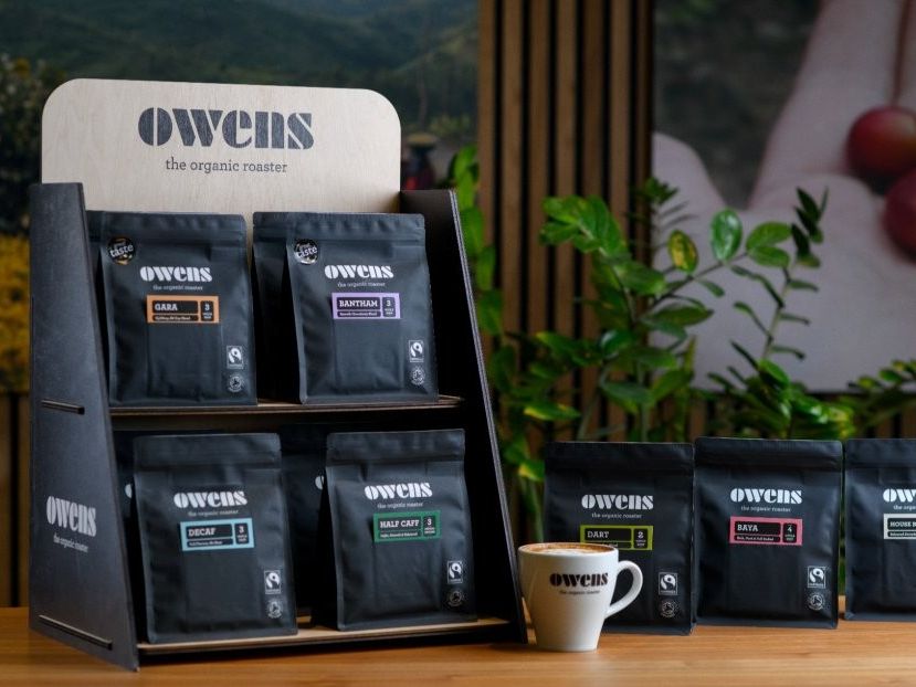 Owens Organic Coffee 200g Retail Range & Point of Sale