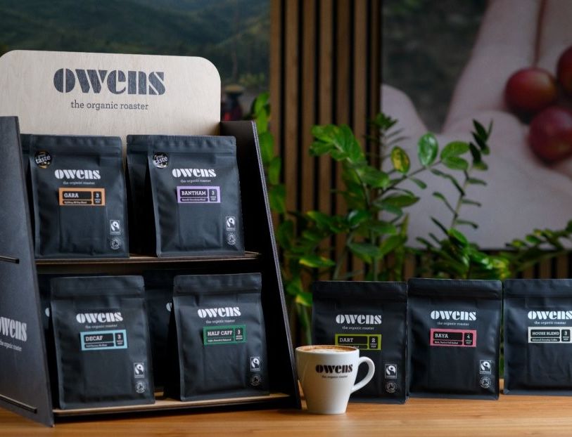 Owens Organic Coffee 200g Retail Range & Point of Sale
