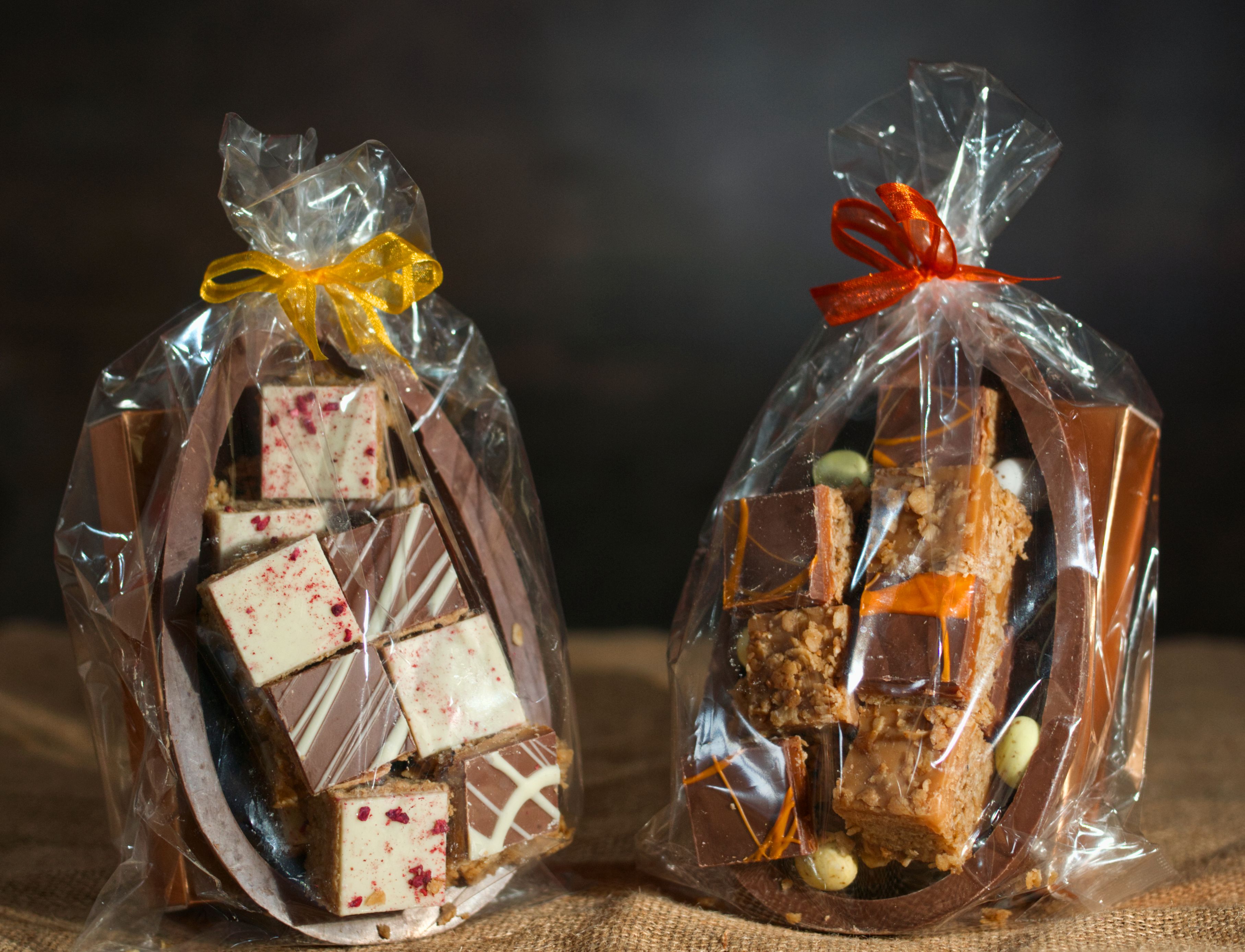 Flapjackery Easter eggs wrapped